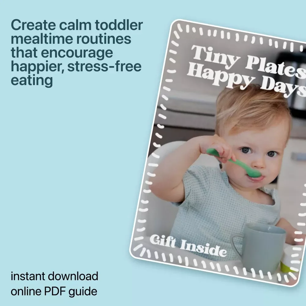 Tiny Plates, Happy Days – A Gentle Toddler Mealtime Routine eBook for Calm Eating, Daily Structure, and Happy Family Meals