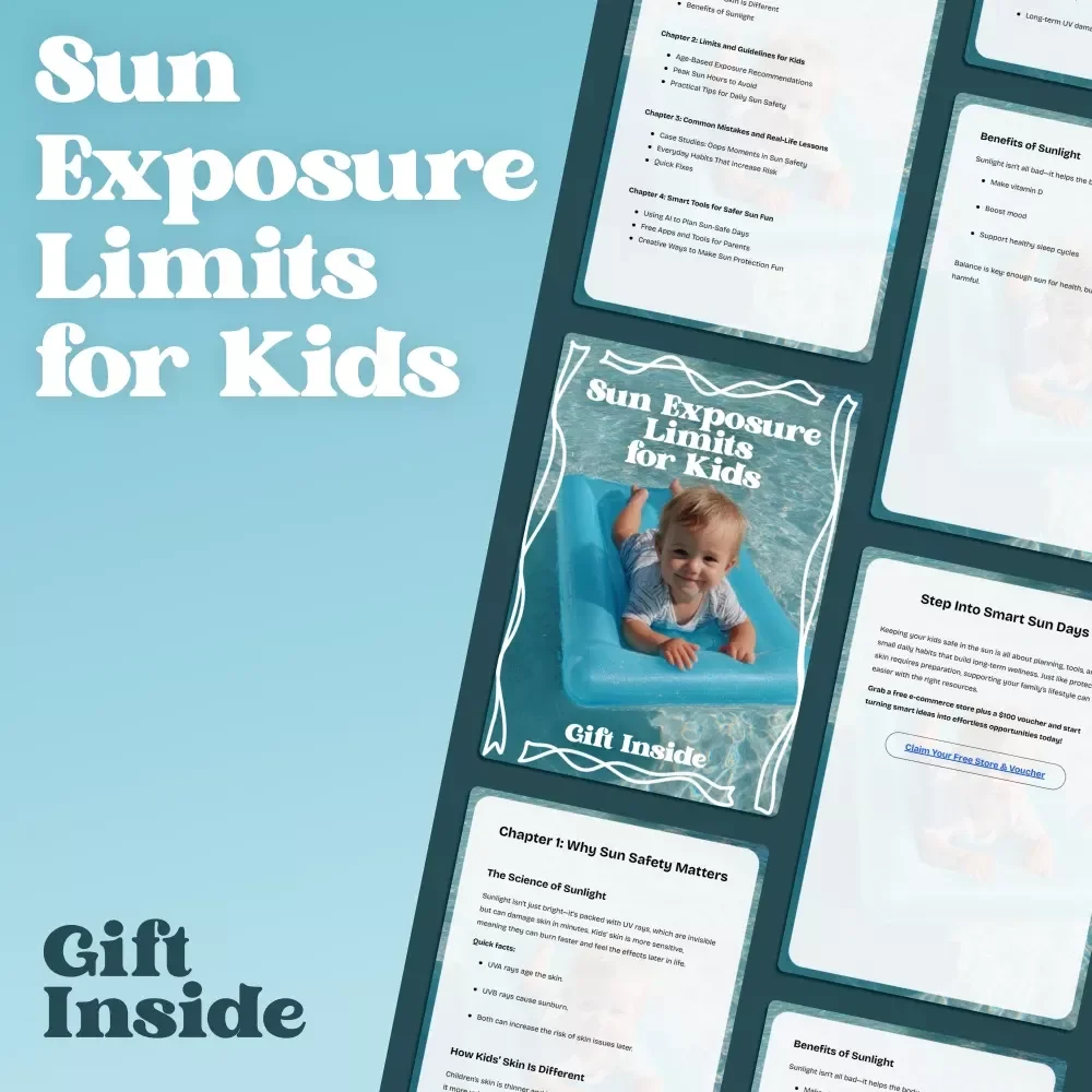 Sun Exposure Limits for Kids – Easy Parent Guide to Safe Sunshine, Age-Based Sun Exposure Limits for Kids, Practical Daily Sun Safety Tips