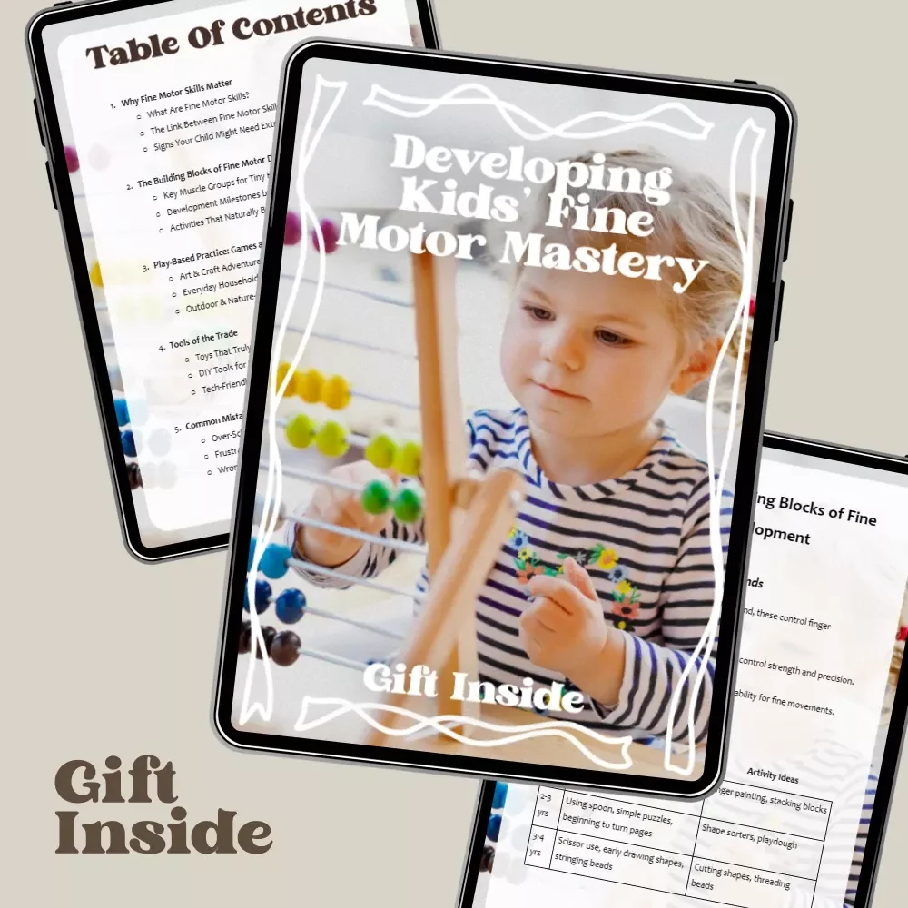 Developing Kids’ Fine Motor Mastery | Practical Ebook for Fine Motor Skill Development for Kids | Activities, Milestones & Play-Based Learning Guide
