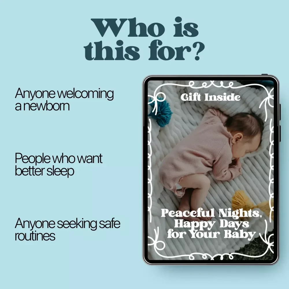 Peaceful Nights, Happy Days for Your Baby – Newborn Sleep eBook | Safe Sleep Routine for Newborns Guide for New Parents