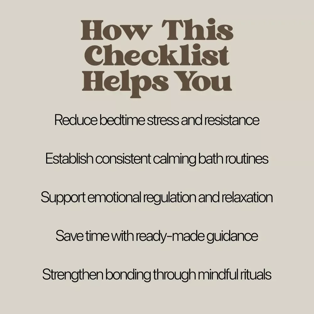 Zen Bath – Calming Bath Time Checklist for Kids | Bath Time Calming Ideas for Peaceful Bedtime Routines
