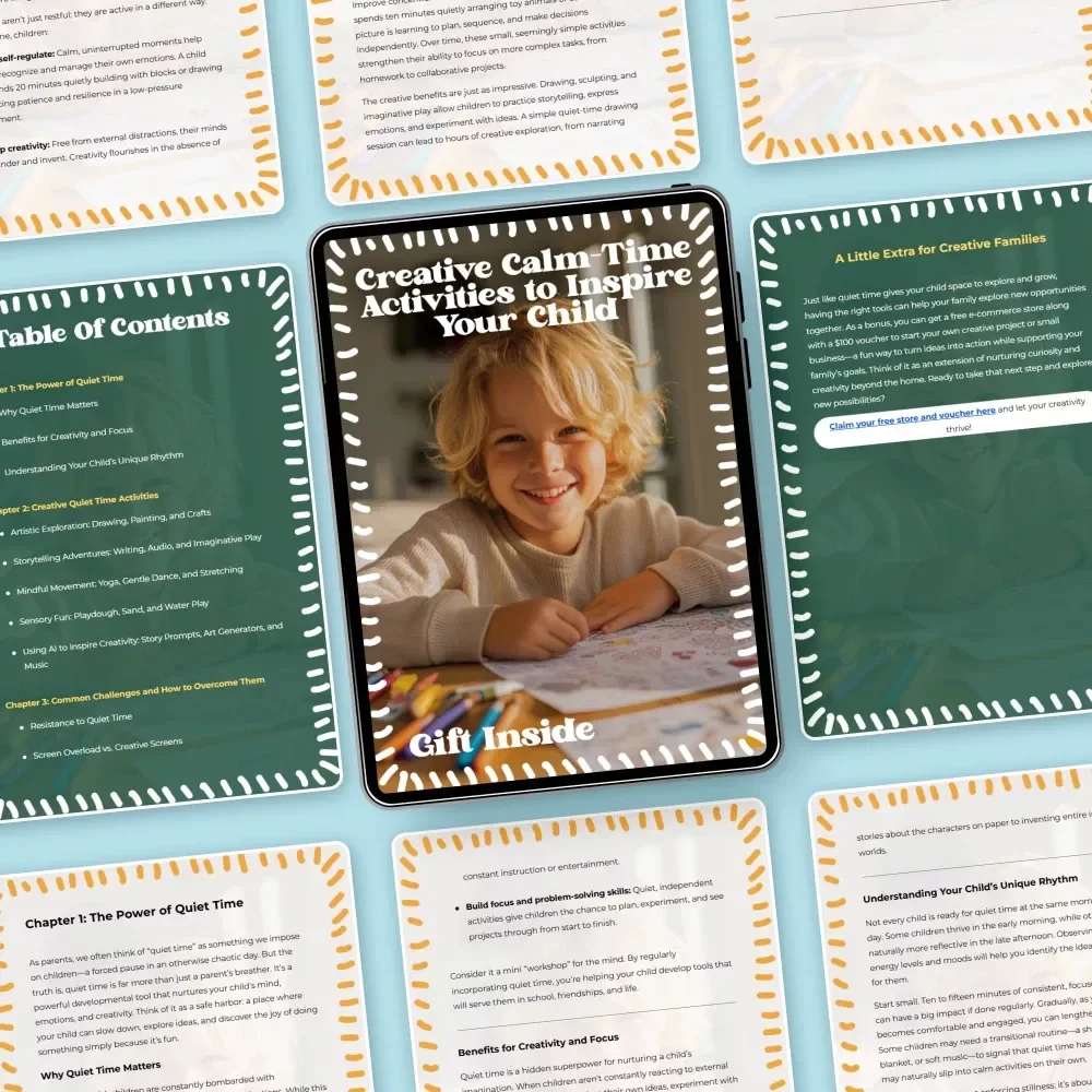 Creative Calm-Time Activities to Inspire Your Child | A Practical Guide to Creative Quiet Time Activities for Kids | Screen-Free Calm, Focus & Imagination