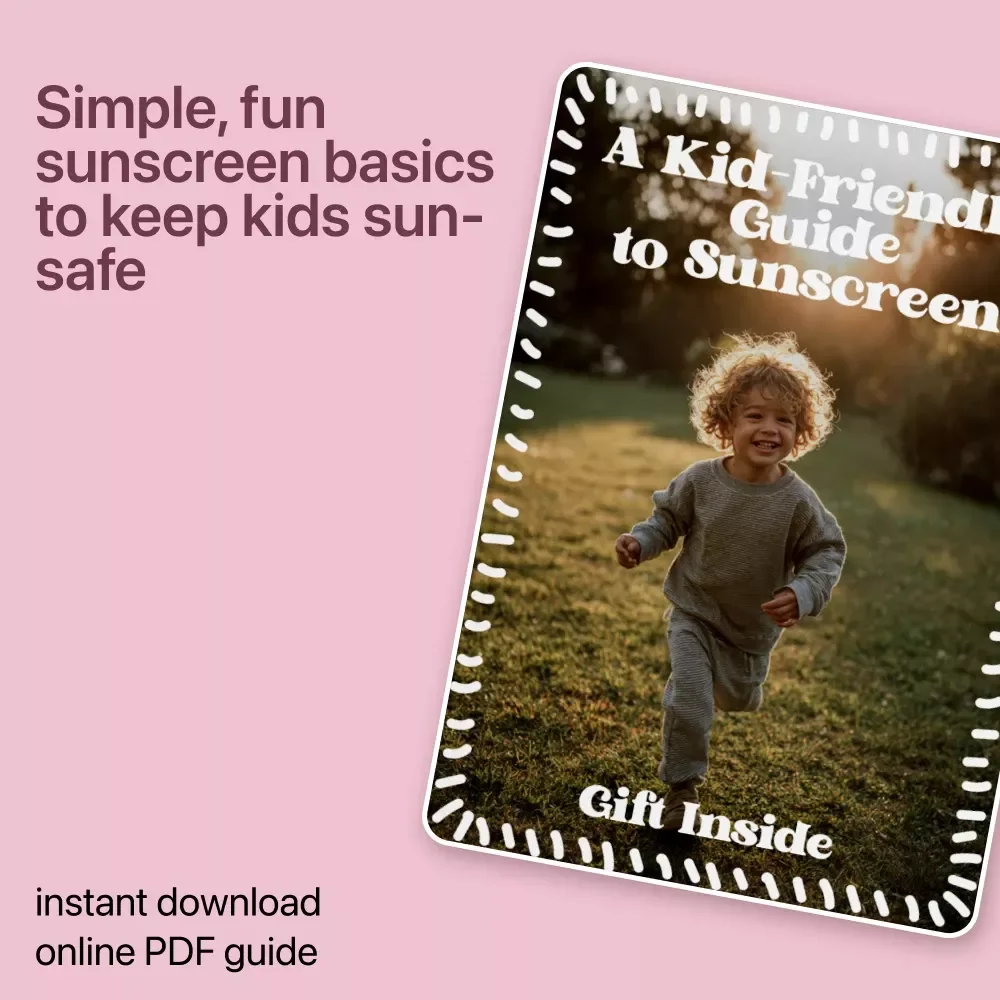 A Kid-Friendly Guide to Sunscreen | Digital Ebook for Parents & Kids | Sunscreen Basics for Kids Made Fun