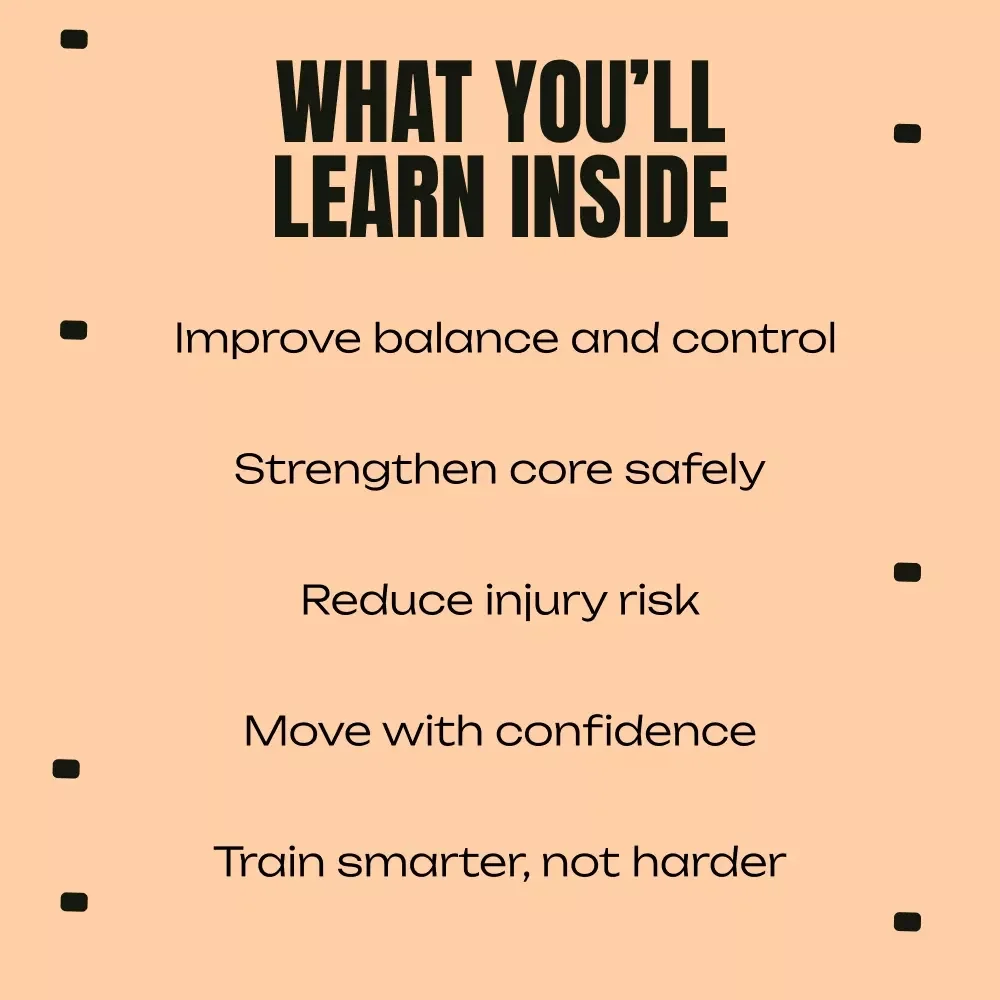 Strong, Steady, In Control – Stability Exercises eBook for Core Strength, Balance & Confident Movement | Digital Fitness Guide