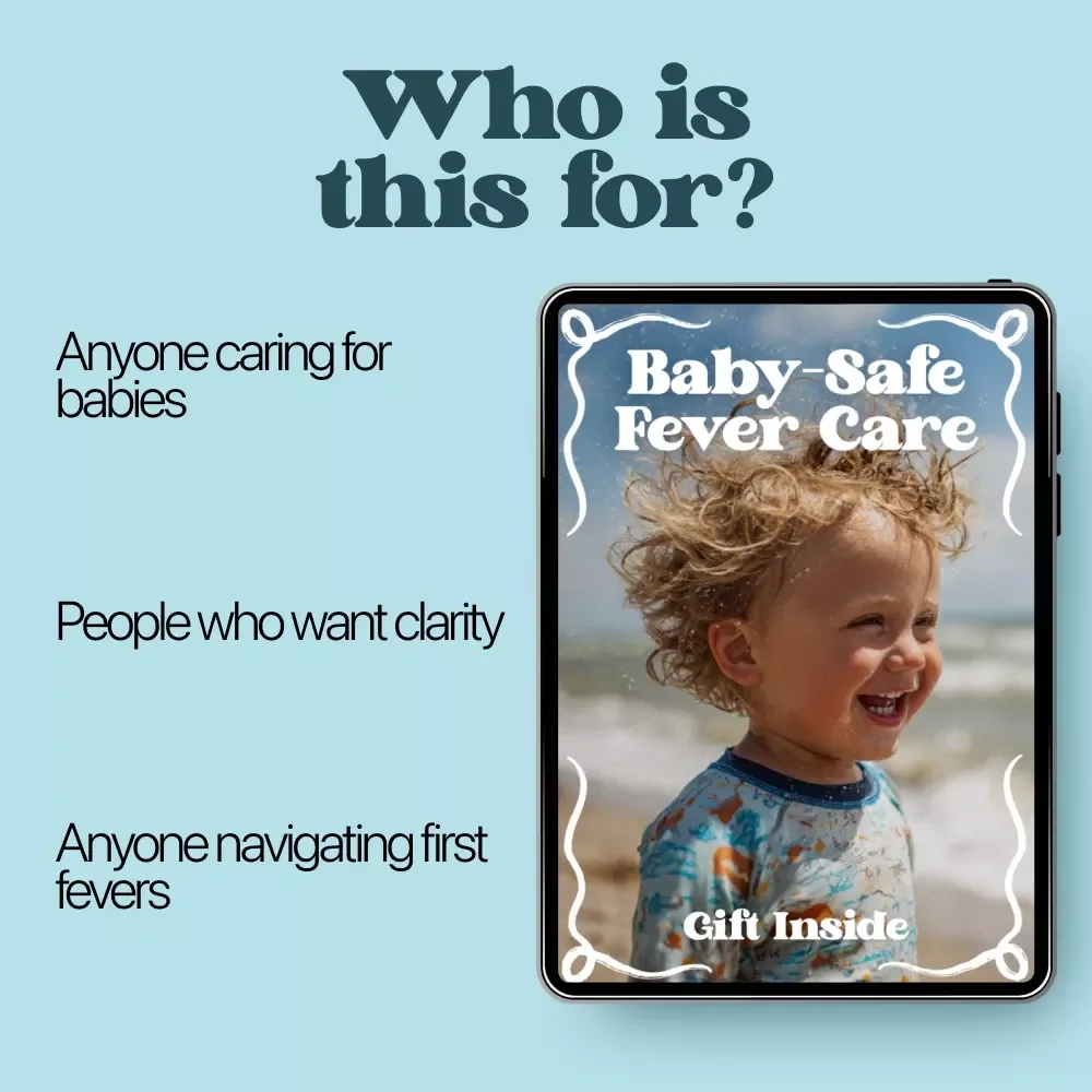 Baby-Safe Fever Care | Ebook Guide to Fever Remedies Safe for Babies | Newborn & Infant Fever Care Checklist for Parents