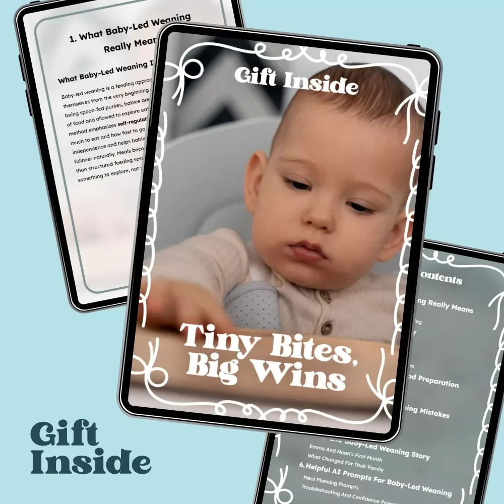 Tiny Bites, Big Wins | Baby-Led Weaning eBook for Confident First Foods | baby led weaning basics Guide for New Parents