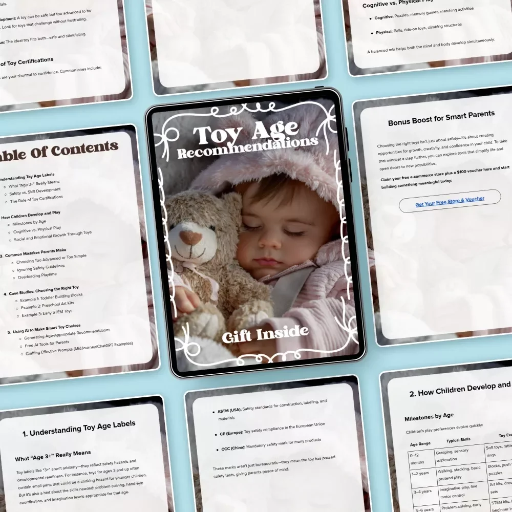 Toy Age Recommendations | Smart Parent Guide to Toys Age Recommendations | Printable eBook for Safe & Educational Play