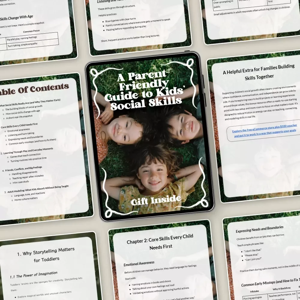 A Parent-Friendly Guide to Kids’ Social Skills | Practical Ebook for Everyday Confidence & Kids Social Skill Development Basics