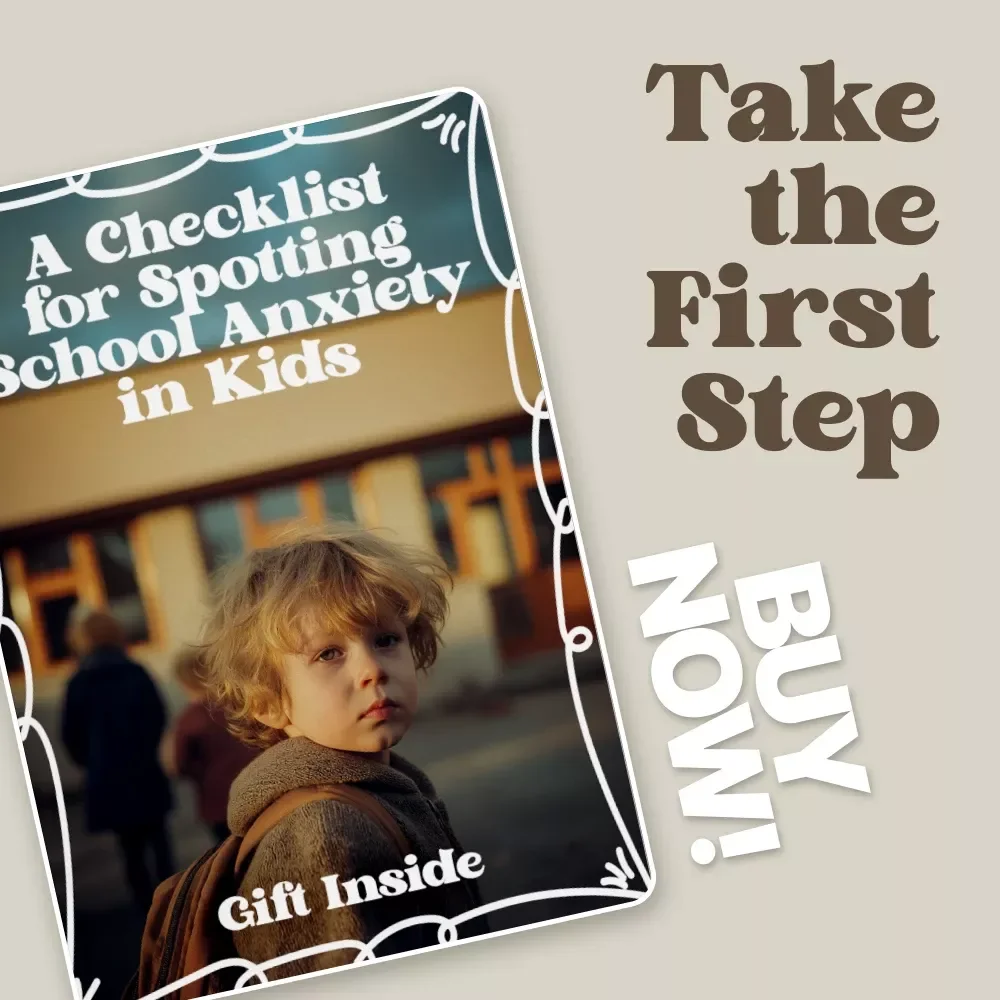 A Checklist for Spotting School Anxiety in Kids | Printable School Anxiety Checklist for Parents, Teachers & Caregivers | Digital Download Guide