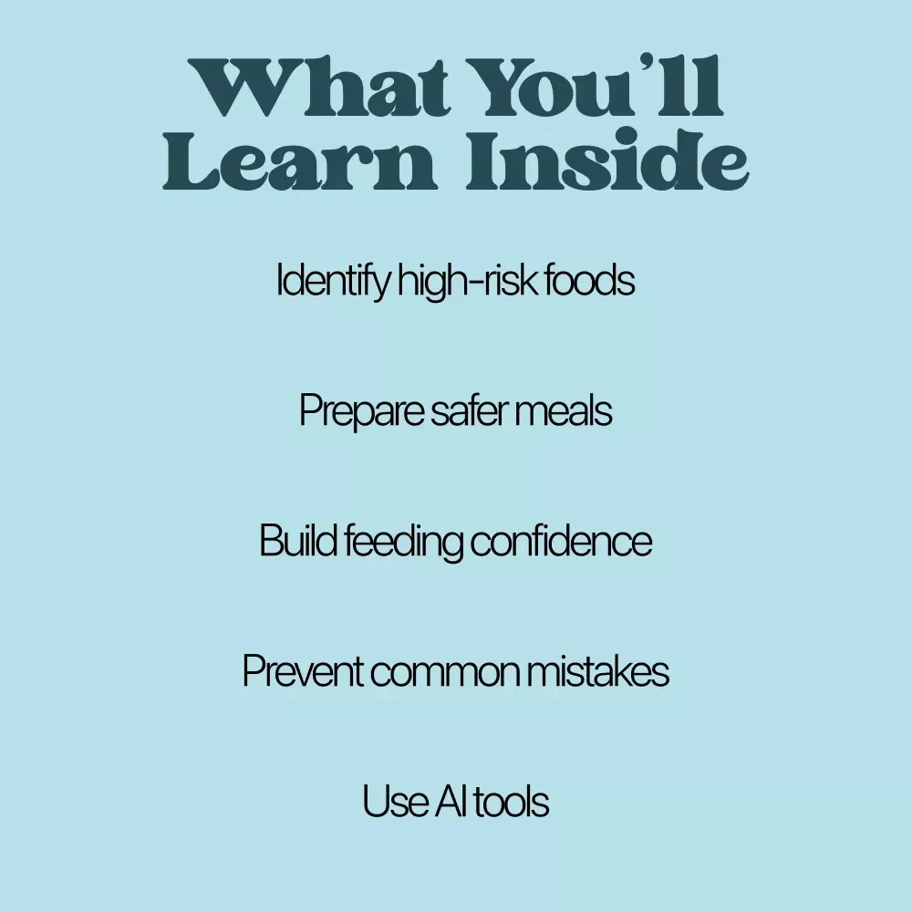 A Parent’s Guide to Toddler Choking Foods – Safety-Focused Feeding Guide for Parents | Foods That Cause Toddler Choking | Digital Download