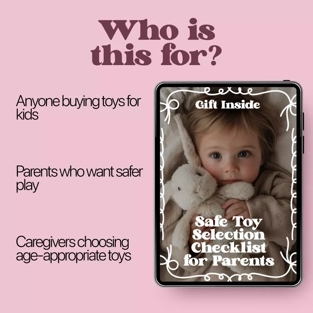 Safe Toy Selection Checklist for Parents | Printable Safe Toy Selection Checklist | Child Safety Guide for Smart Toy Buying