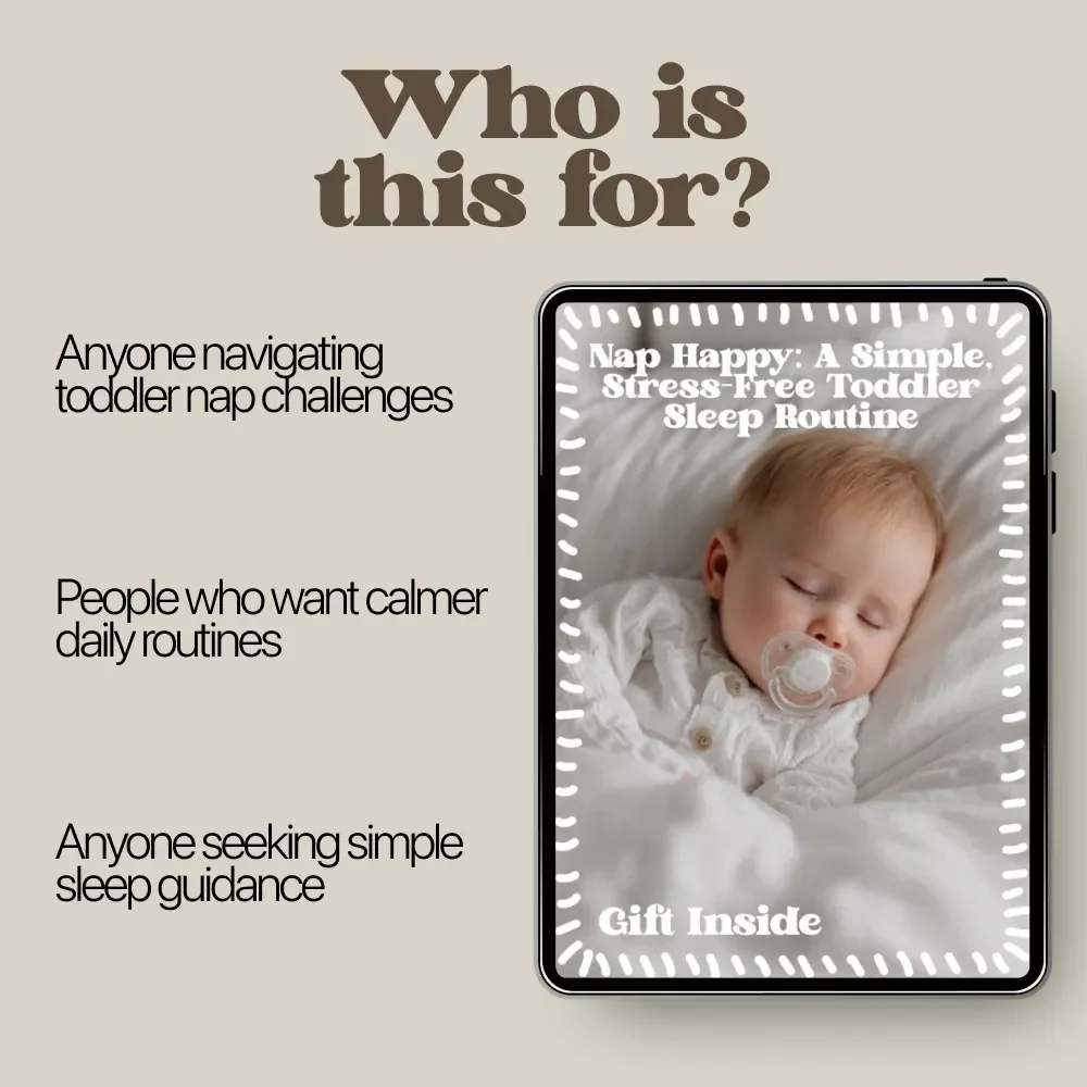 Nap Happy: A Simple, Stress-Free Toddler Sleep Routine | Digital Guide for a Simple Toddler Nap Routine, Calm Days & Happier Naps