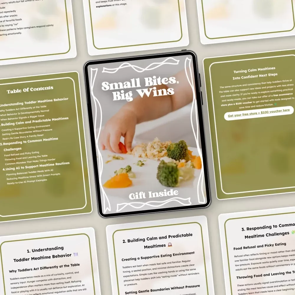 Small Bites, Big Wins – A Practical Guide to Toddler Mealtime Behavior Tips, Calm Family Meals & Stress-Free Eating Routines