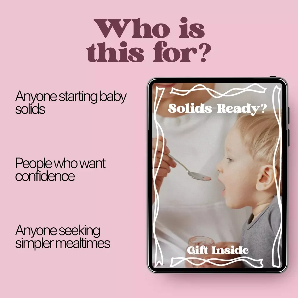 Solids-Ready | Baby Feeding Checklist for Signs Baby Ready for Solids | First Foods Readiness Guide