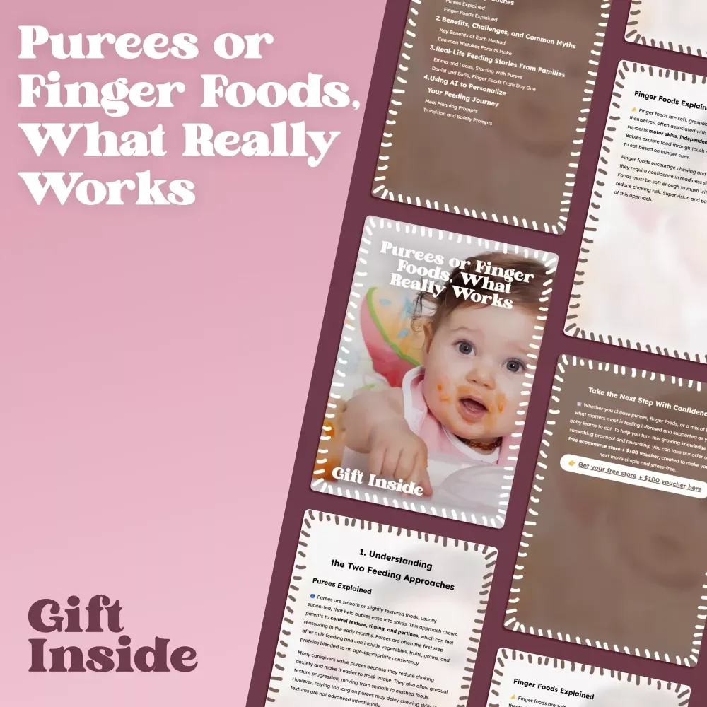 Purees or Finger Foods, What Really Works – Honest Baby Feeding Guide | Purees vs Finger Foods Explained for Confident Parents