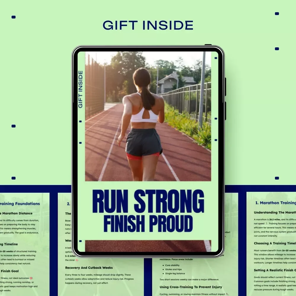 Run Strong, Finish Proud – Ebook Guide on How to Train for a Marathon | Smart Marathon Training Planner