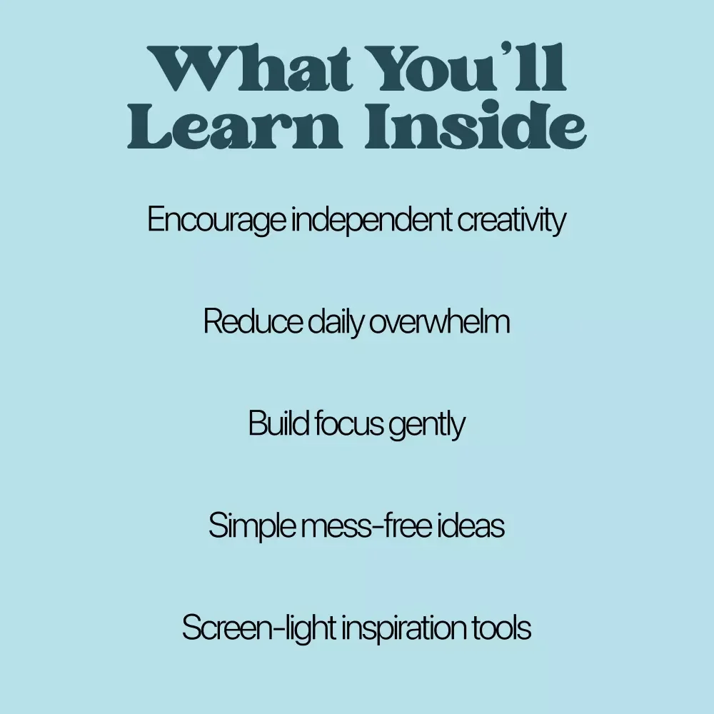 Creative Calm-Time Activities to Inspire Your Child | A Practical Guide to Creative Quiet Time Activities for Kids | Screen-Free Calm, Focus & Imagination
