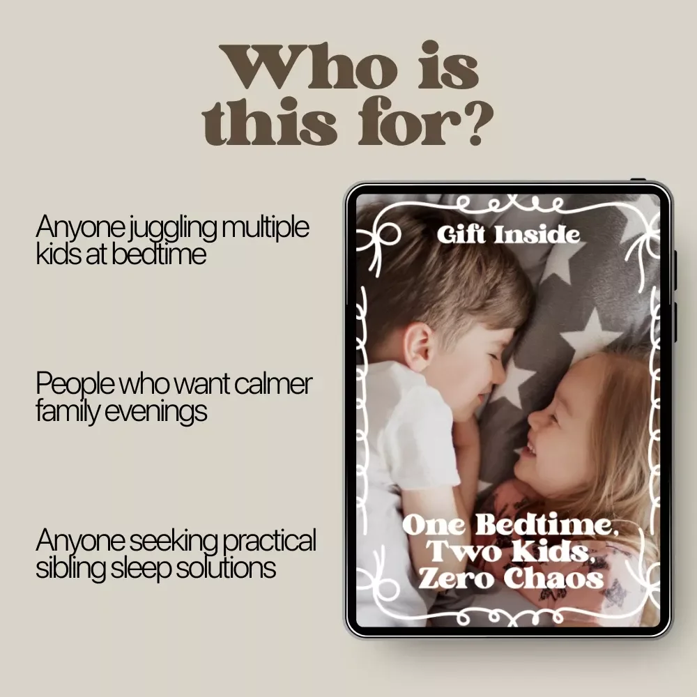 One Bedtime, Two Kids, Zero Chaos – Calm Evenings Guide for a Kids Bedtime Routine With Siblings | Peaceful Family Nights Digital Download