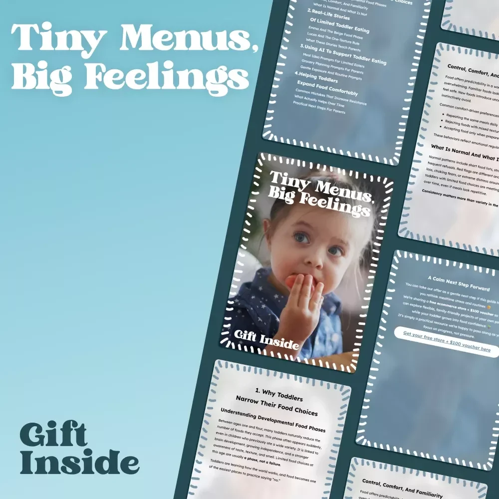 Tiny Menus, Big Feelings – A Gentle Guide for Toddler Limited Food Choices | Understanding Picky Eating Phases & Expanding Variety