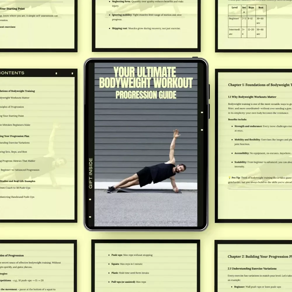 Your Ultimate Bodyweight Workout Progression Guide – Step-by-Step Bodyweight Workout Progression System for Beginners to Advanced Training