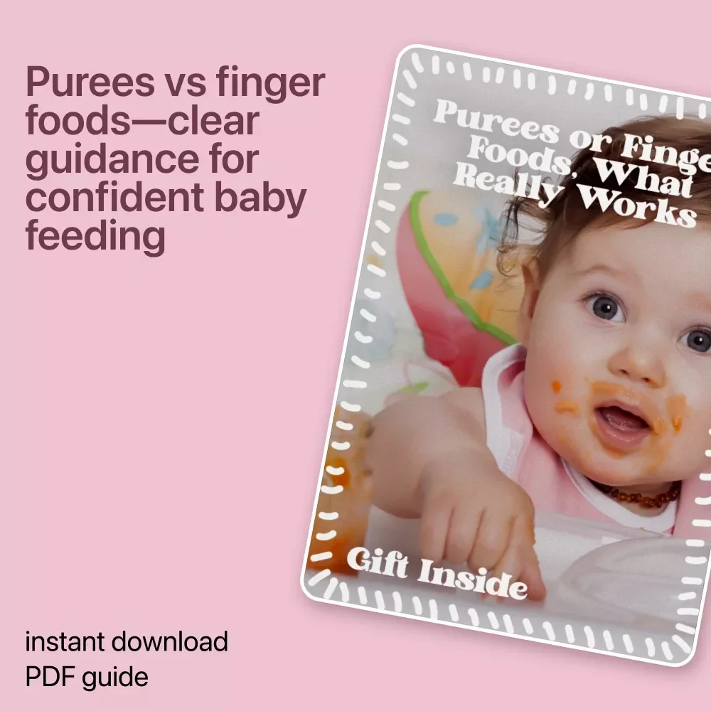 Purees or Finger Foods, What Really Works – Honest Baby Feeding Guide | Purees vs Finger Foods Explained for Confident Parents