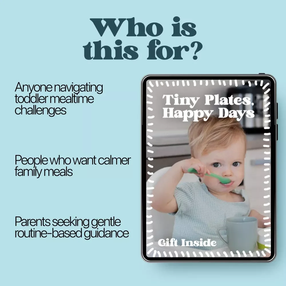 Tiny Plates, Happy Days – A Gentle Toddler Mealtime Routine eBook for Calm Eating, Daily Structure, and Happy Family Meals