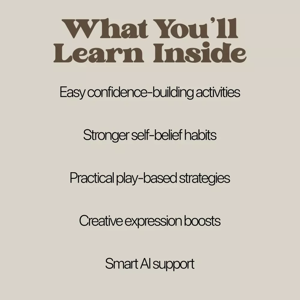 Fun Confidence-Building Activities for Kids | Confidence Building Activities for Kids eBook | Playful Games, Creative Prompts & AI Tools for Self-Belief