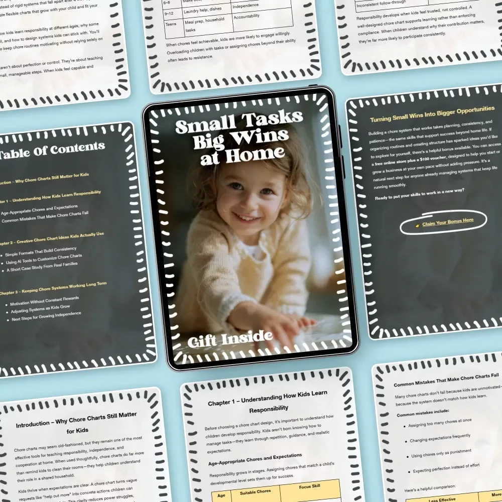 Small Tasks Big Wins at Home – Creative Kids Chore Chart Ideas Guide