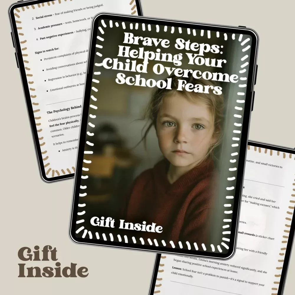 Brave Steps: Helping Your Child Overcome School Fears – Parent Guide for School Anxiety, Back-to-School Confidence, Emotional Support & Practical Strategies