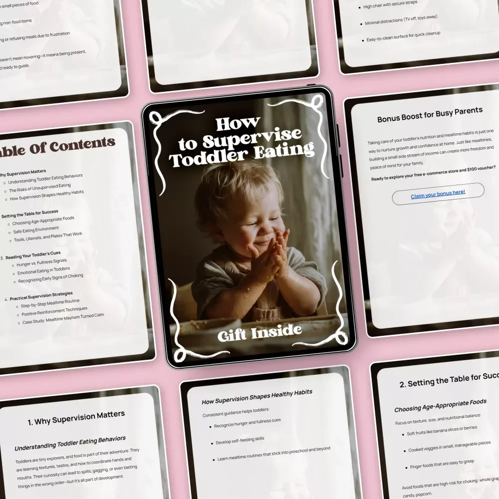 How to Supervise Toddler Eating | Practical Parenting eBook for Safe Mealtimes & Healthy Habits