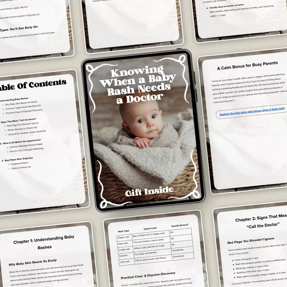 Knowing When a Baby Rash Needs a Doctor – Parent’s Guide to baby rash when to call doctor, Infant Skin Red Flags, Printable Digital Download