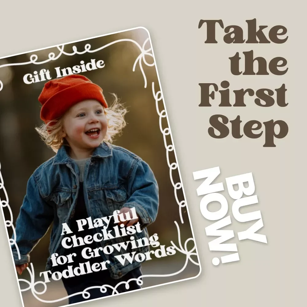 A Playful Checklist for Growing Toddler Words | Toddler Language Building Ideas | Digital Download for Parents & Caregivers