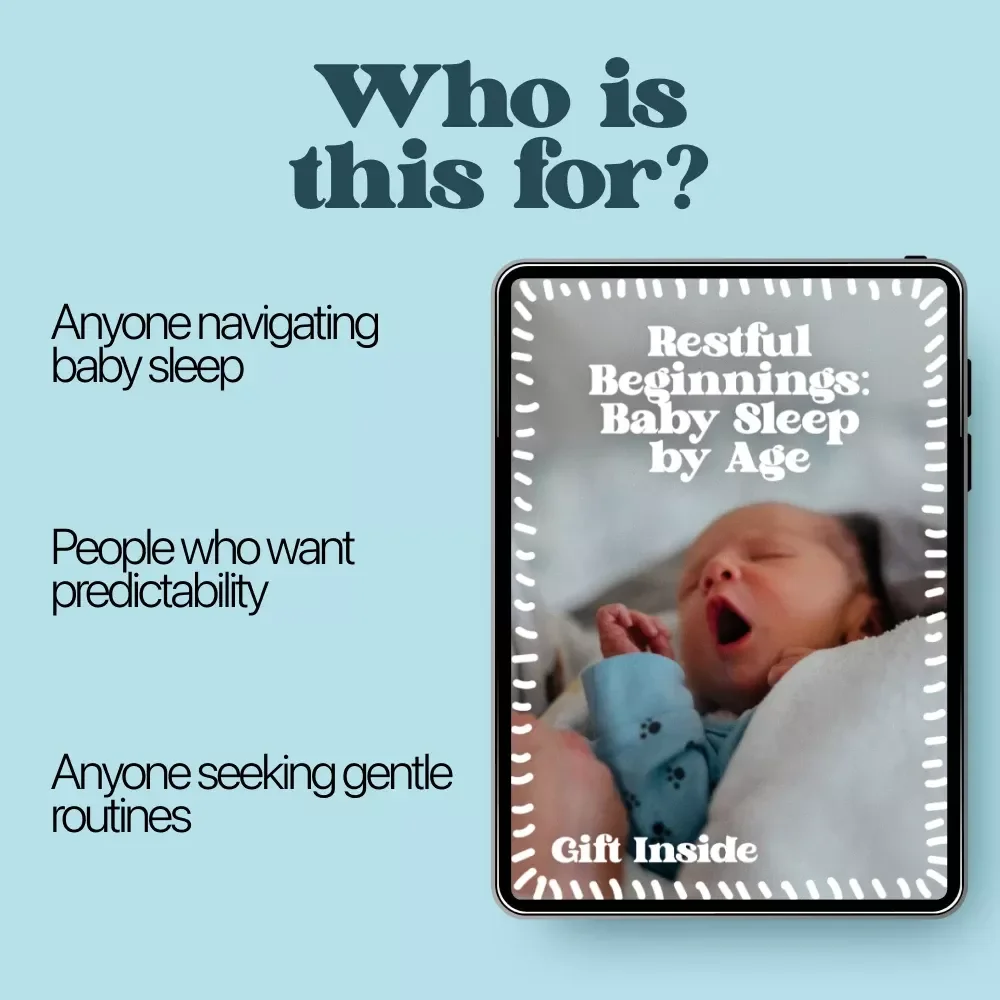 Restful Beginnings: Baby Sleep by Age | Baby Sleep Schedule by Age eBook for Newborns to 12 Months | Gentle Routines & Sample Schedules