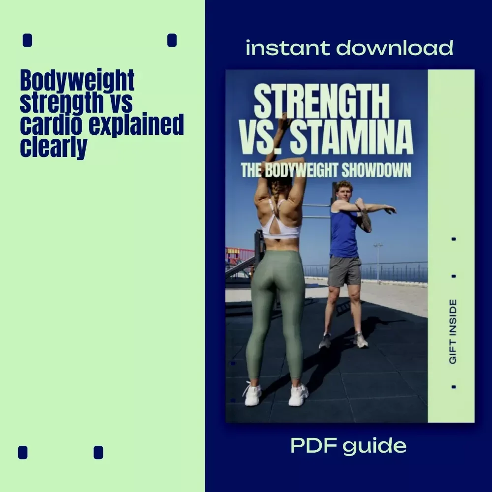 Strength vs. Stamina: The Bodyweight Showdown | Bodyweight Strength vs Cardio Training Guide, Fitness eBook, Home Workout Planner