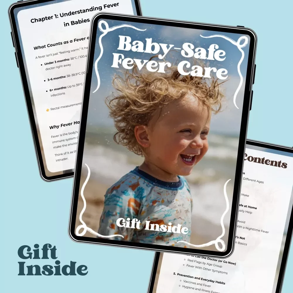 Baby-Safe Fever Care | Ebook Guide to Fever Remedies Safe for Babies | Newborn & Infant Fever Care Checklist for Parents