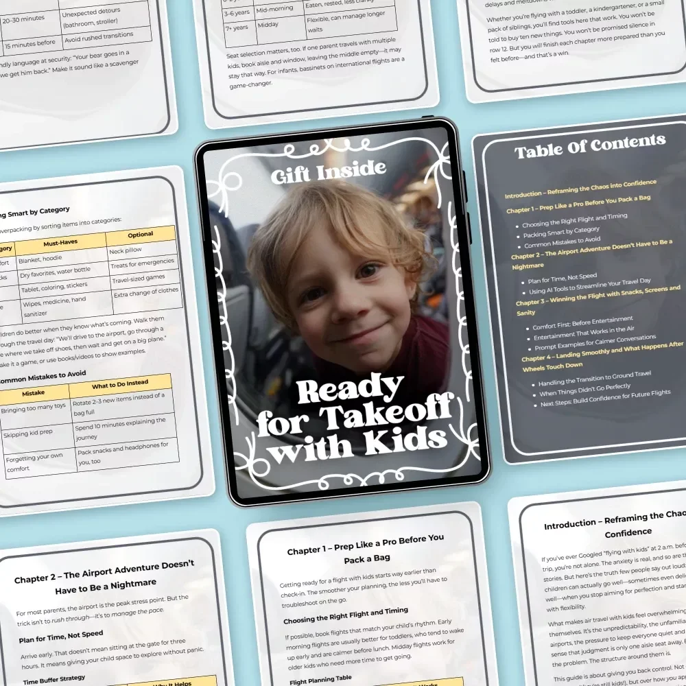 Ready for Takeoff with Kids: The Ultimate Guide to Stress-Free Family Travel with Kids – Digital Download