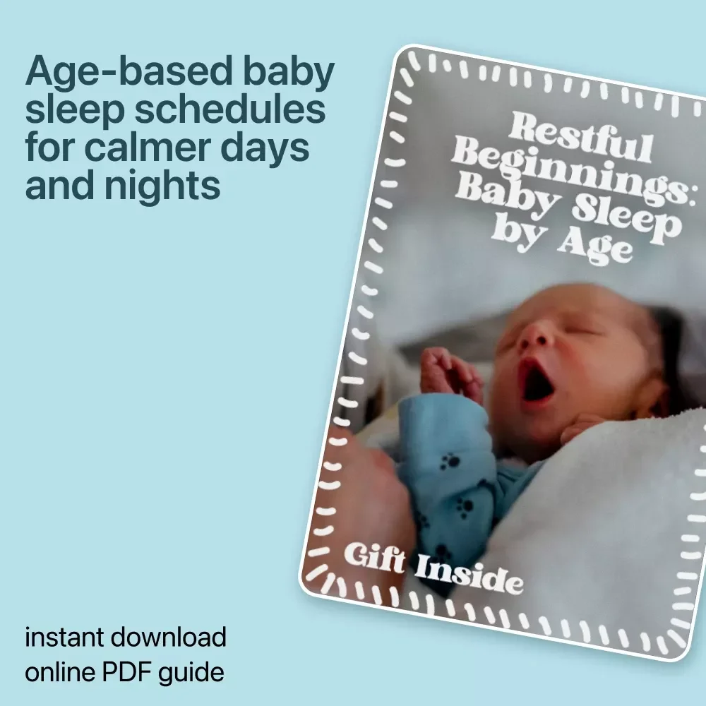 Restful Beginnings: Baby Sleep by Age | Baby Sleep Schedule by Age eBook for Newborns to 12 Months | Gentle Routines & Sample Schedules