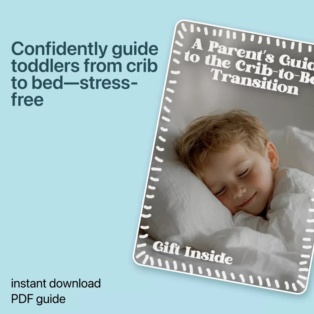 A Parent’s Guide to the Crib-to-Bed Transition | Toddler Sleep Ebook for a Smooth toddler transition from crib to bed | Gentle Parenting Digital Guide