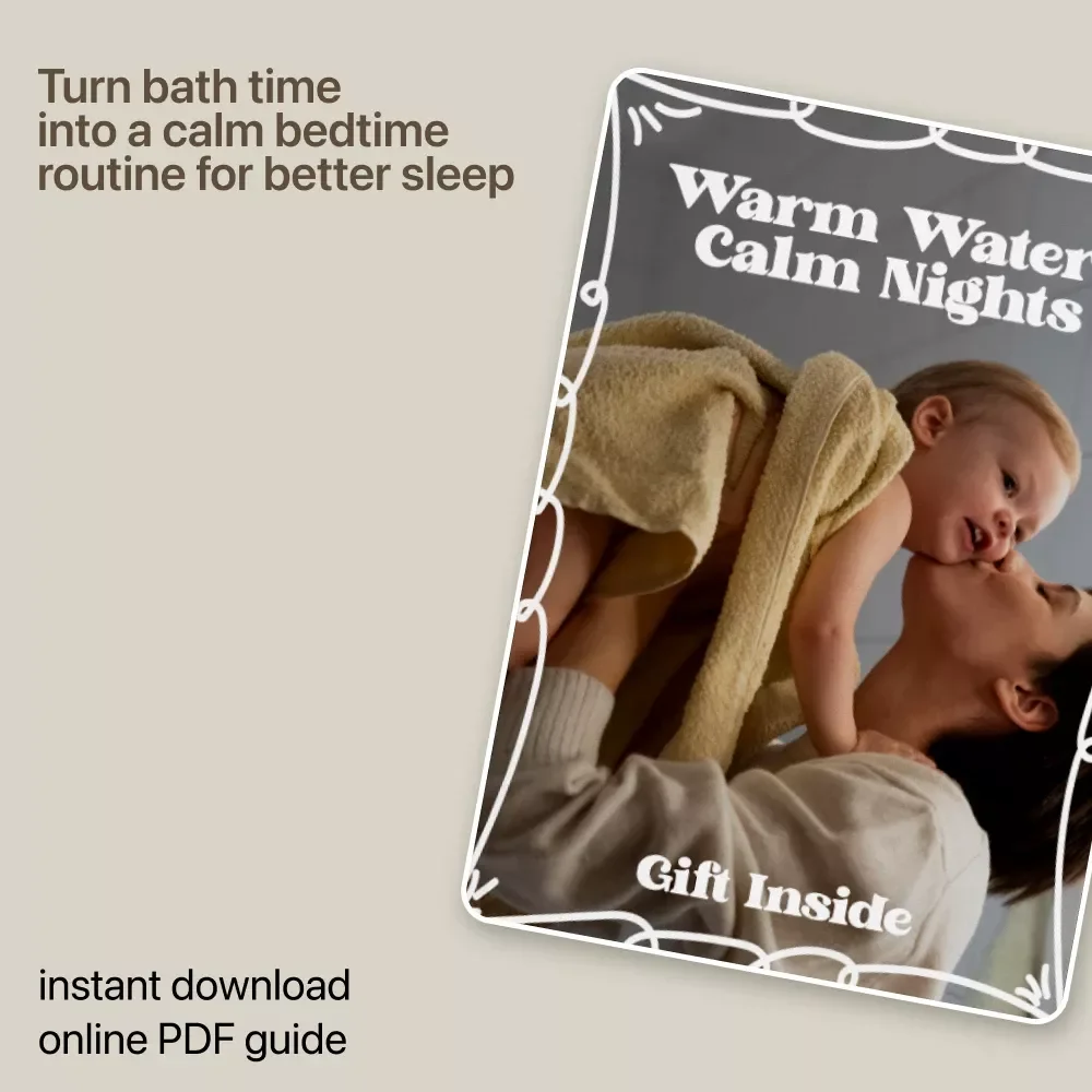 Warm Water, Calm Nights – Gentle Sleep Guide for Parents | bath time routine before bed | Evening Routine Download