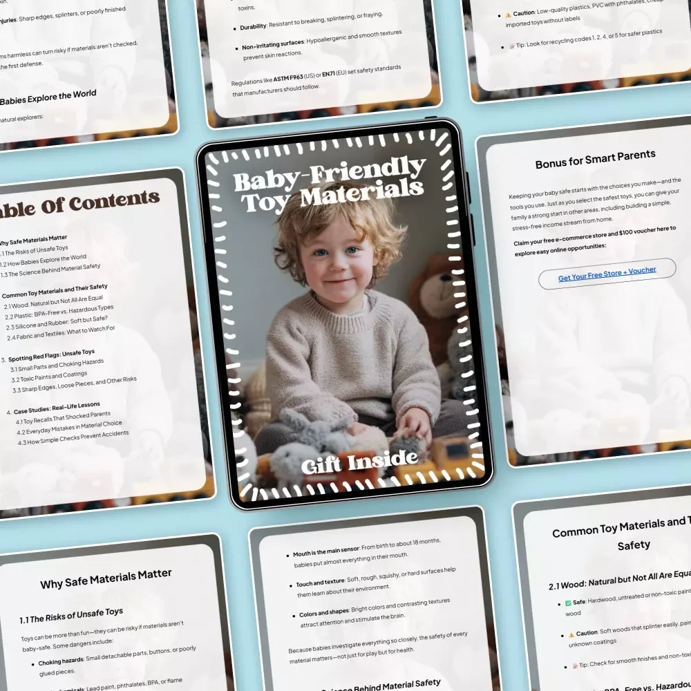Baby-Friendly Toy Materials | Essential Ebook Guide to Safe Toy Materials for Babies, Non-Toxic Choices, Smart Parenting Download