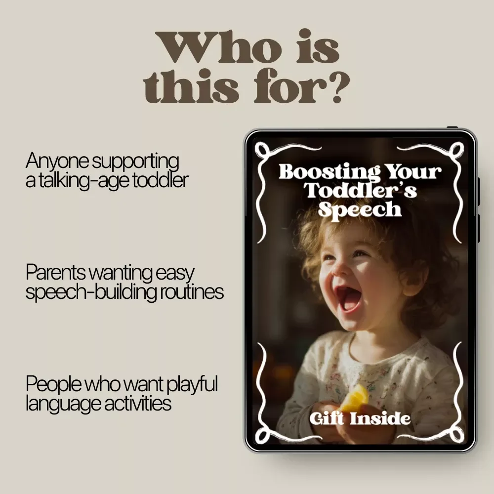 Boosting Your Toddler’s Speech – Practical Parent Guide with toddler speech boost strategies | Daily Language Activities, Play-Based Learning & AI Tools