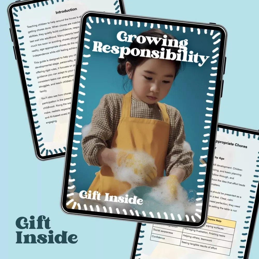 Growing Responsibility: Age Appropriate Chores Guide for Children | Digital Download