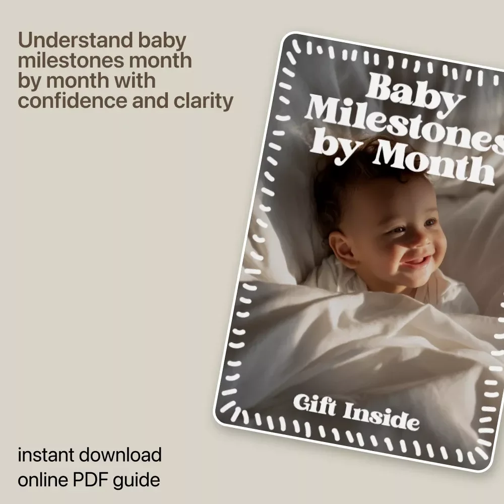 Baby Milestones by Month – A Complete Month-by-Month Baby Development Guide for New Parents | Digital Download