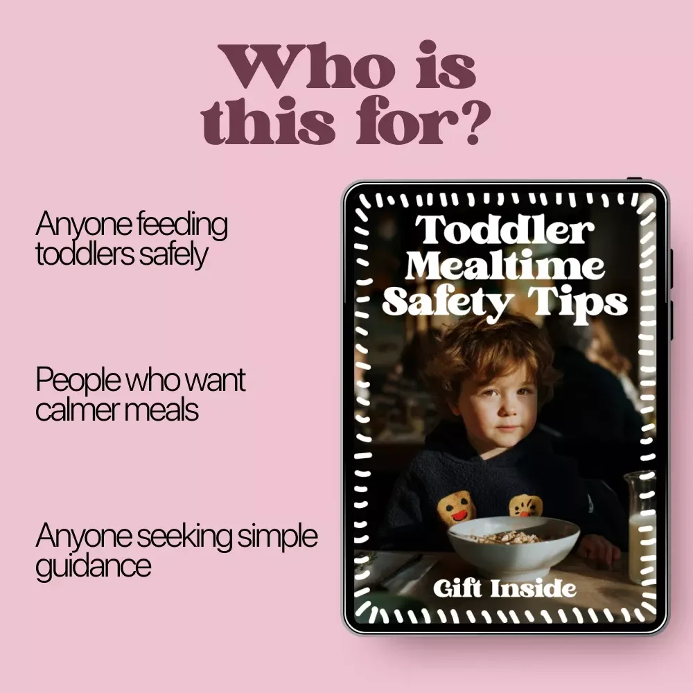 Toddler Mealtime Safety Tips – Practical Guide for toddler mealtime setup safety, Calm & Secure Eating at Home | Digital Download