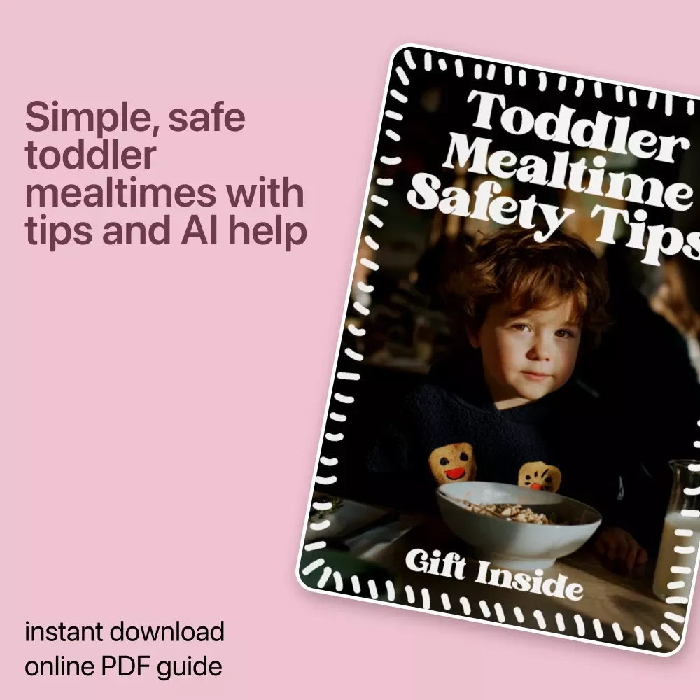 Toddler Mealtime Safety Tips – Practical Guide for toddler mealtime setup safety, Calm & Secure Eating at Home | Digital Download