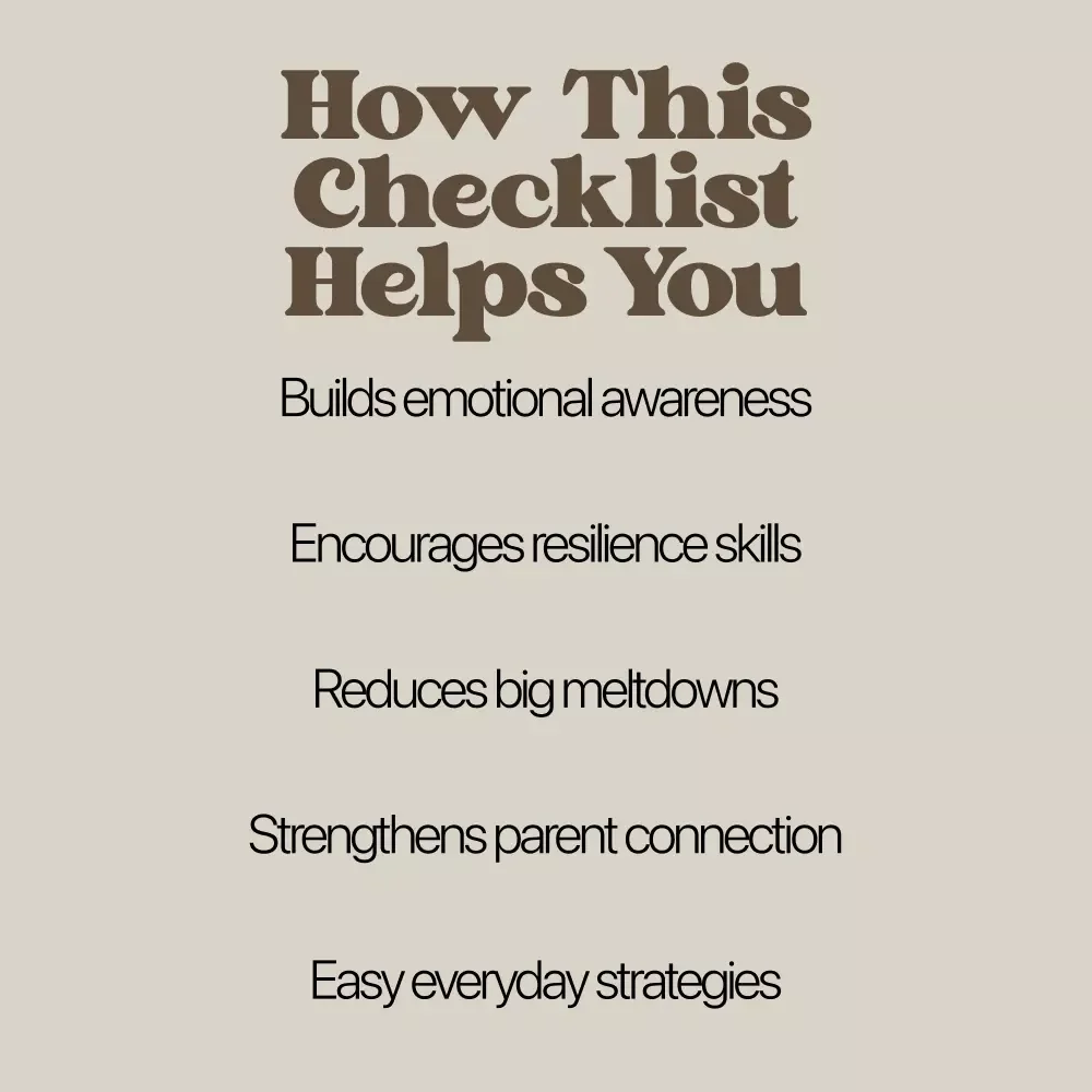 A Fun Checklist to Help Kids Handle Disappointment | Simple Parenting Tool for Emotional Growth & How to Help Kids Cope With Disappointment