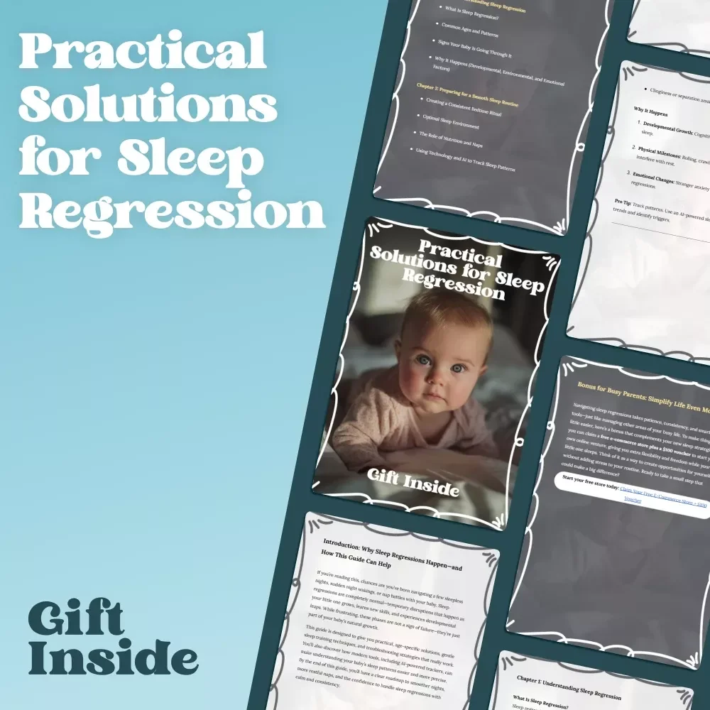Practical Solutions for Sleep Regression – Gentle Ebook Guide for Parents | Proven sleep regression solutions for Babies & Toddlers
