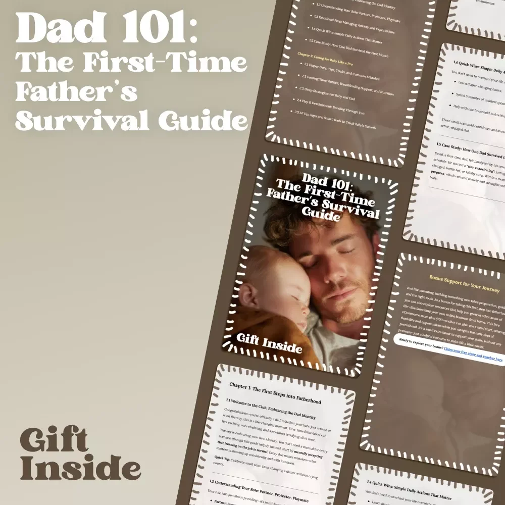 Dad 101: The First-Time Father’s Survival Guide | Digital Guide for New Dads | Practical Parenting Tips for First-Time Dads