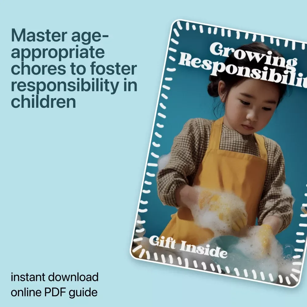 Growing Responsibility: Age Appropriate Chores Guide for Children | Digital Download