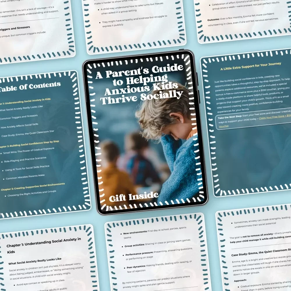 A Parent’s Guide to Helping Anxious Kids Thrive Socially | Practical Guide for Social Skills Support for Anxious Kids, Confidence Building & Friendship Skills